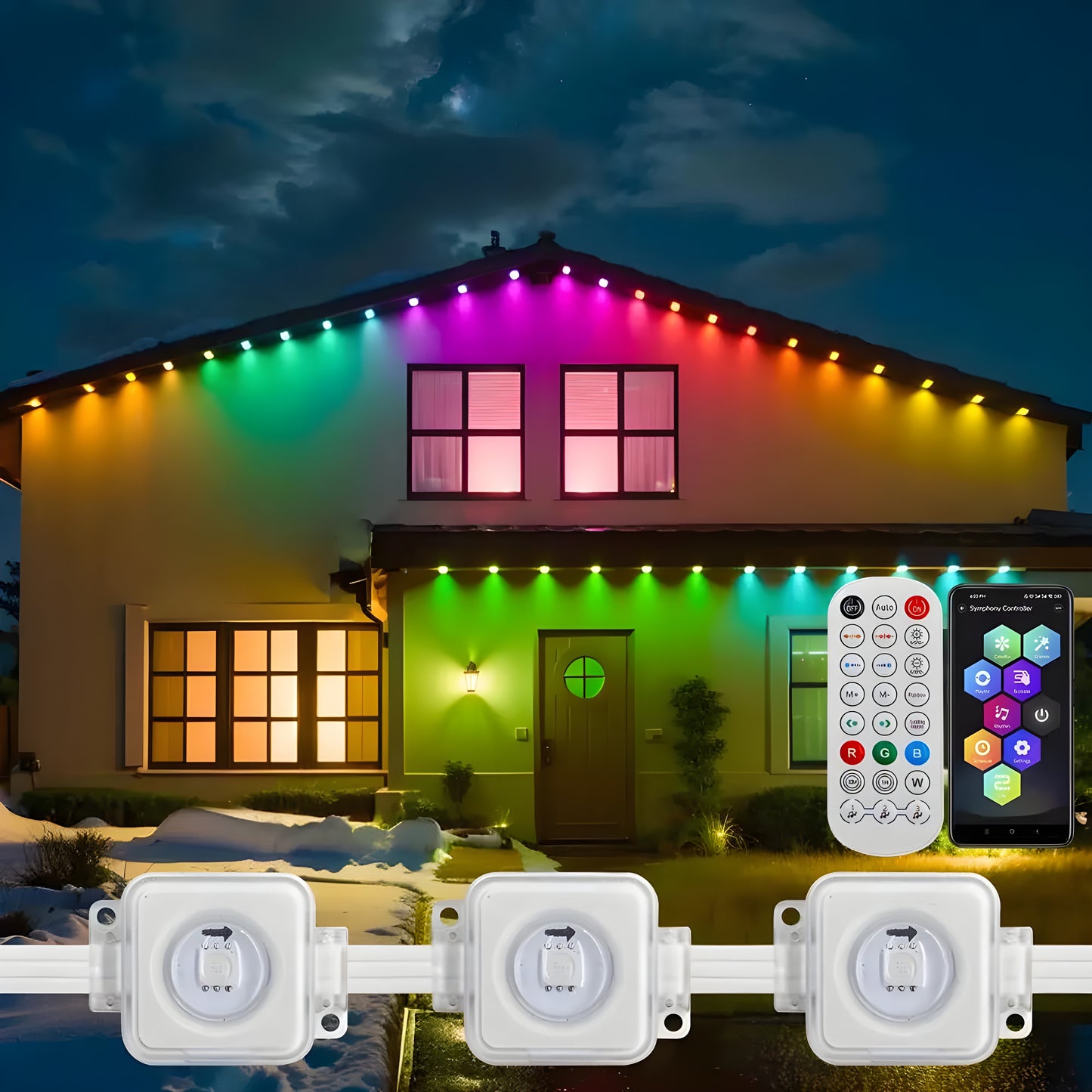 Noor Illumiaura™ - RGBIC LED Permanent Outdoor Lighting