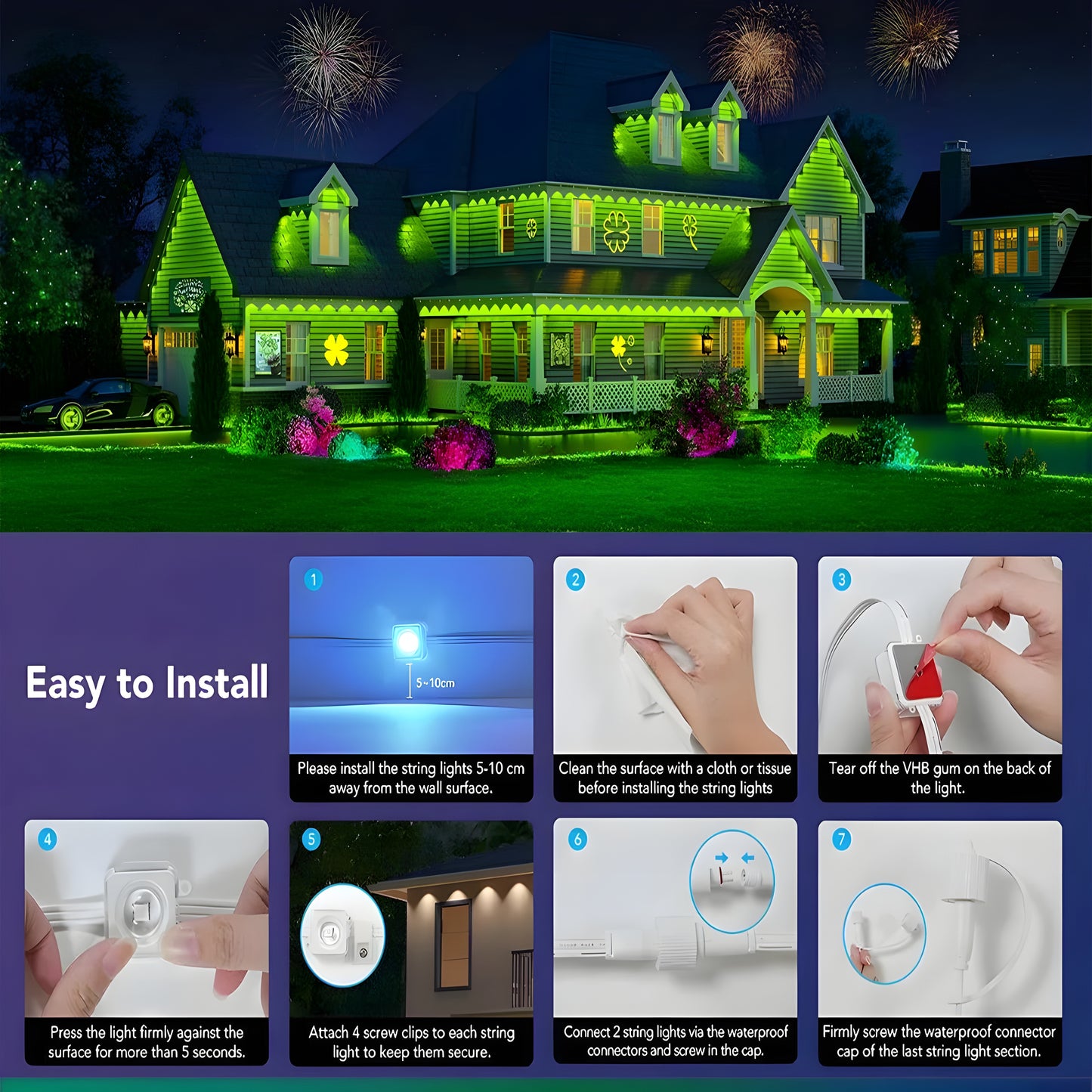 Noor Illumiaura™ - RGBIC LED Permanent Outdoor Lighting