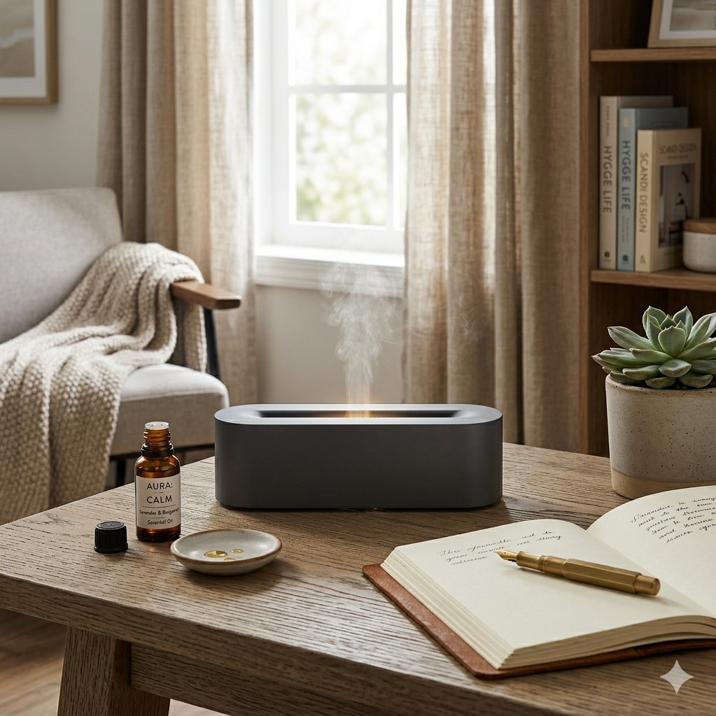Noor AmbiFlame™ V2 - Ultrasonic Aroma Diffuser