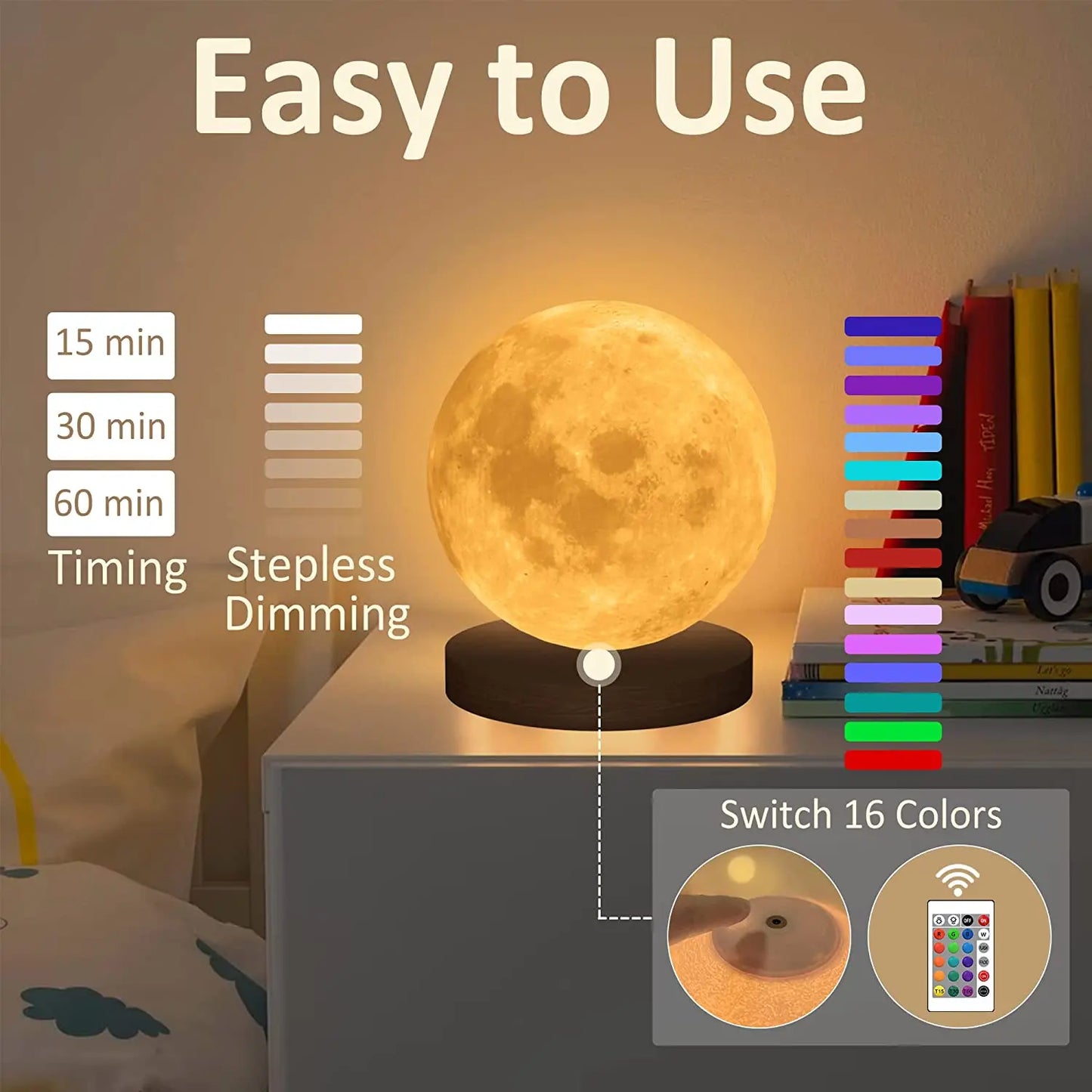 Noor™ Luna Rock V2 - LED Lamp